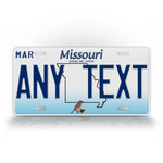 Personalized Missouri State License Plate