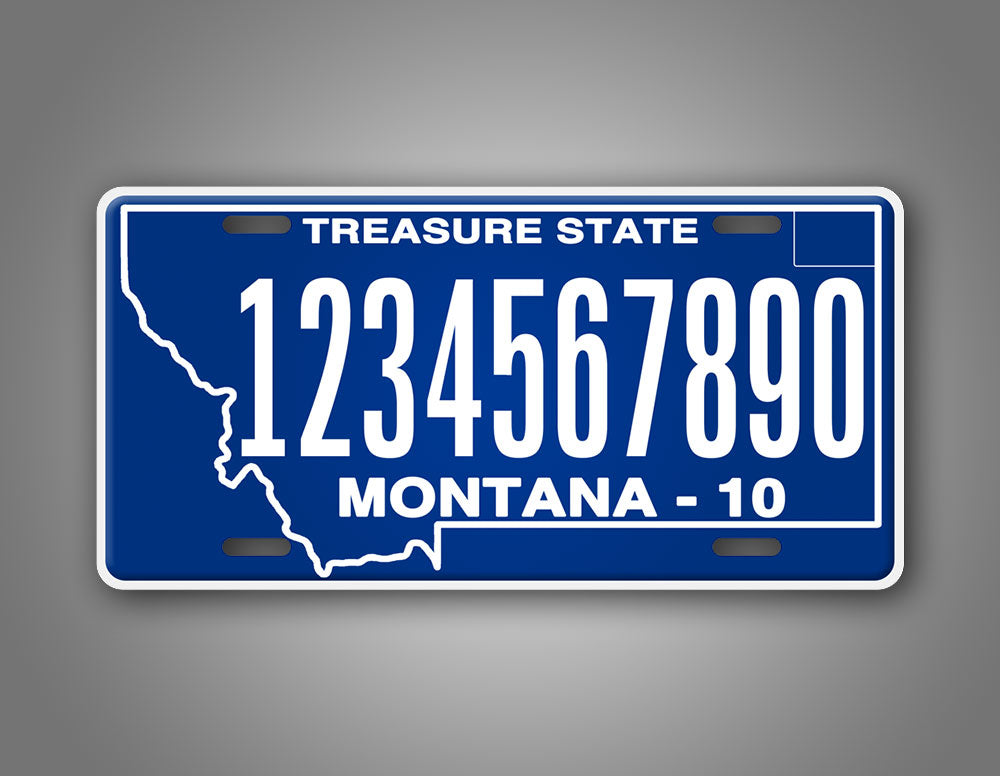 Personalized Montana State Custom License Plate