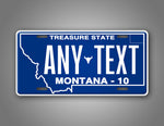 Personalized Montana State Custom License Plate