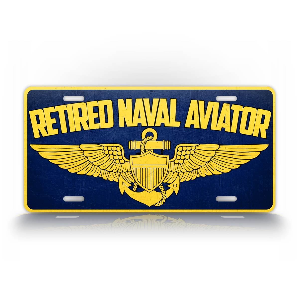 Retired Navy Pilot US Navy Veteran License Plate 