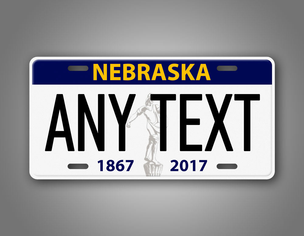 Personalized Any Text Nebraska State Auto Tag 