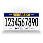 Custom Text Nebraska Novelty Auto Tag 