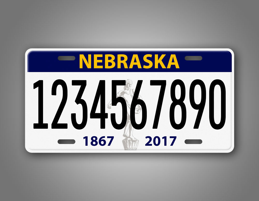 Nebraska State Novelty License Plate 