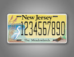 Custom Text New Jersey Novelty License Plate