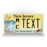 Custom Text Novelty New Jersey Meadowlands License Plate