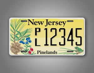 Customized Text New Jersey Optional License Plate 