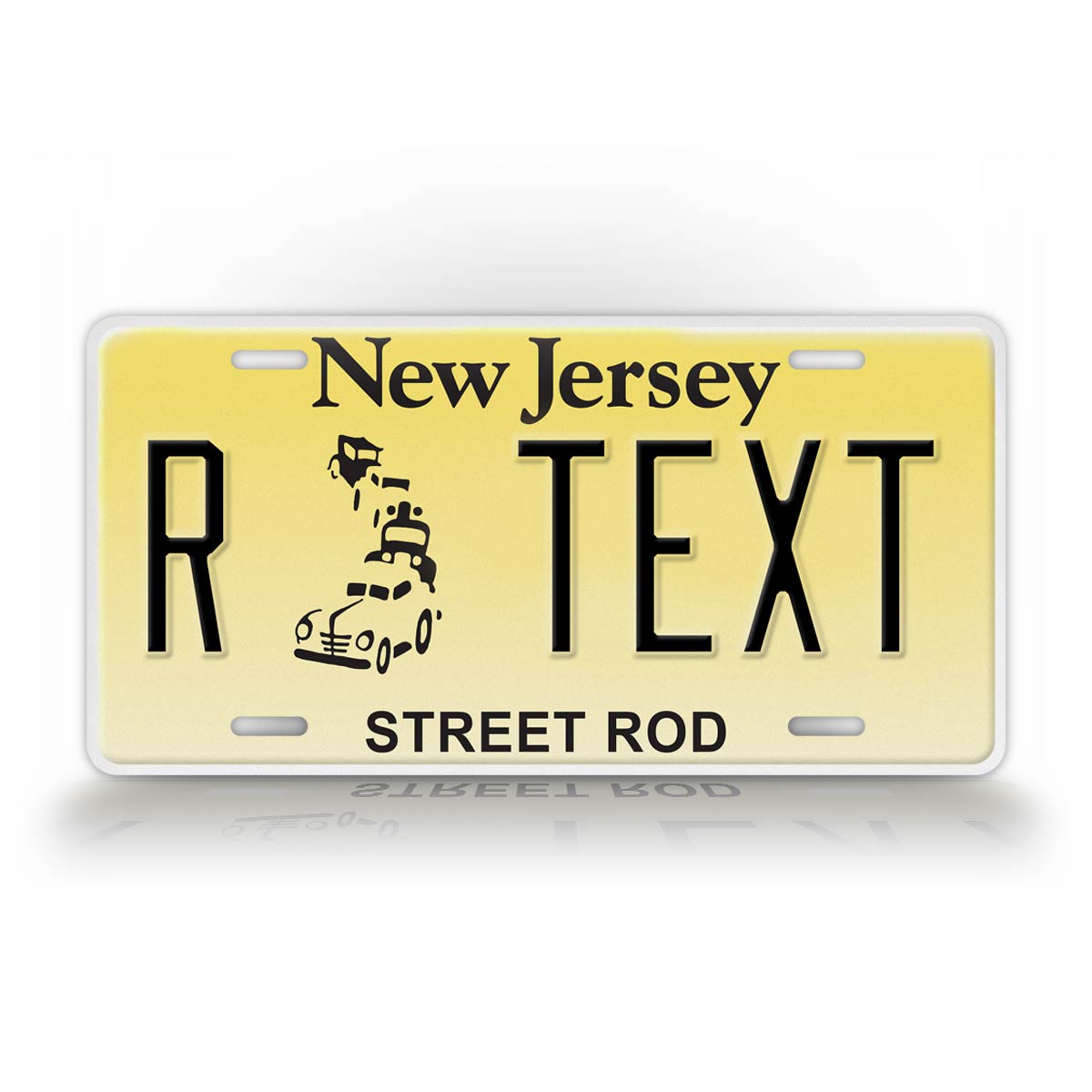 Novelty New Jersey Street Rod License Plate