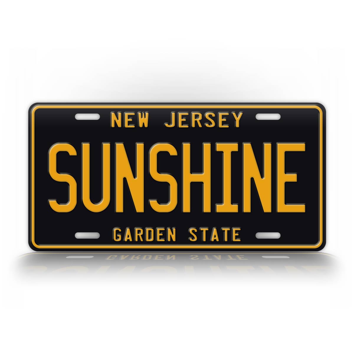 New Jersey SUNSHINE State License Plate