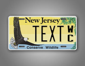 Custom Text New Jersey Novelty License Plate 