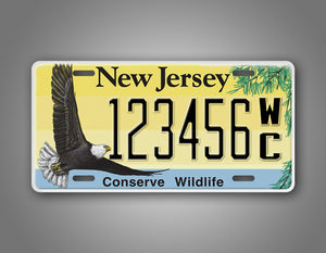 Any Text Novelty New Jersey Wildlife License Plate 