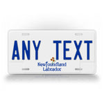 Custom Novelty Newfoundland And Labrador License Plate 
