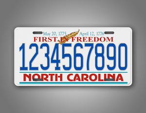 Personalized North Carolina License Plate