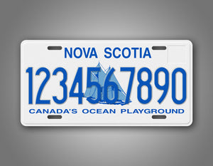Personalized Text Nova Scotia Novelty License Plate