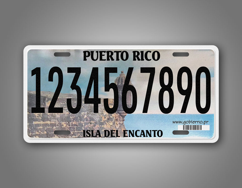 Custom Personalized Puerto Rico Isla Del Encanto License Plate  