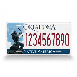Personalized Text Oklahoma 2009 To 2016 Custom State License Plate 