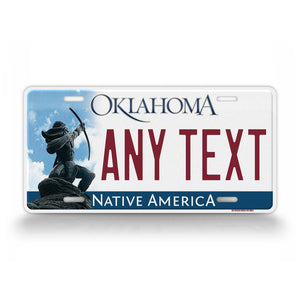 Custom Novelty Oklahoma State License Plate Sacred Rain Arrow