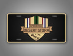 Operation Desert Storm Veteran License Plate Southwest Asia Service Ribbon 