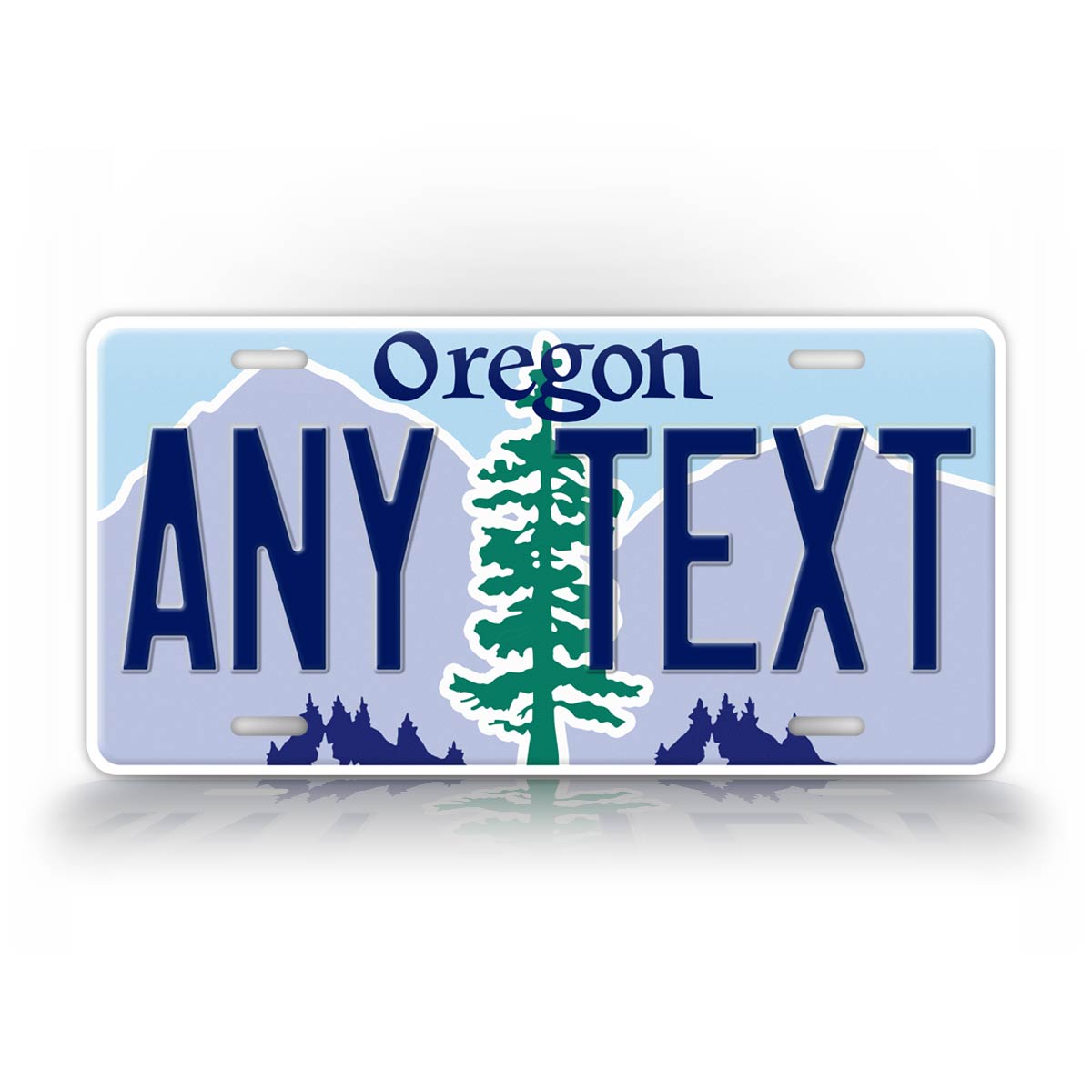 Novelty Personalized Text Oregon License Plate
