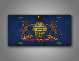 Americana Pennsylavina State Flag License Plate 