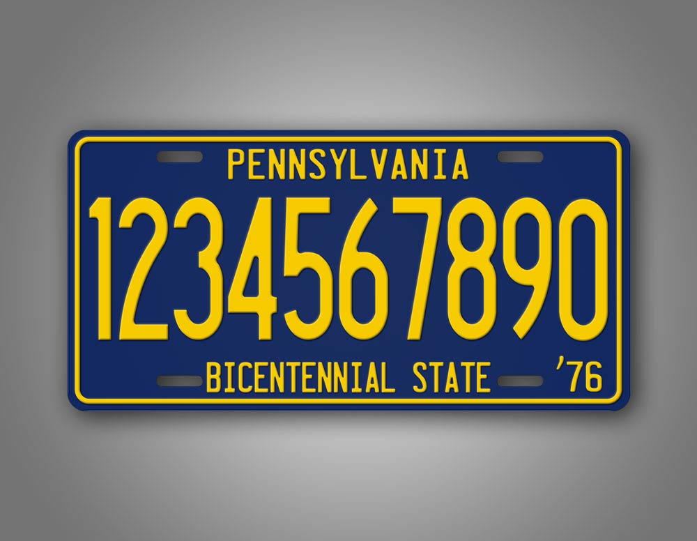 Personalized Pennsylvania Bicentennial Any Text Car Auto Tag