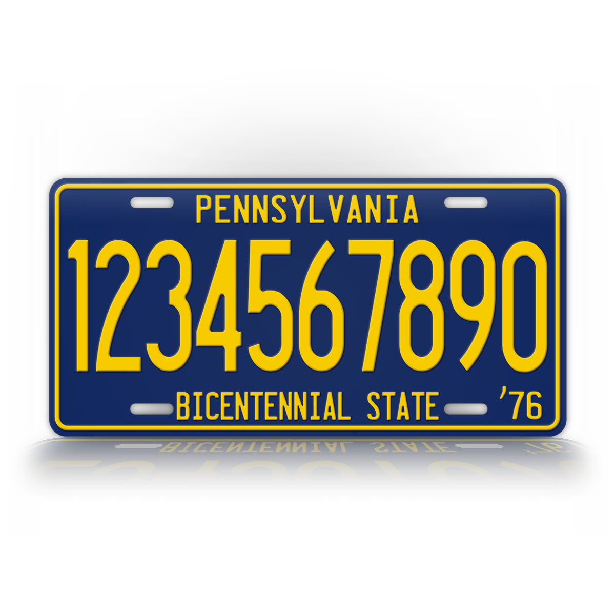 Personalized Antique Pennsylvania Bicentennial License Plate