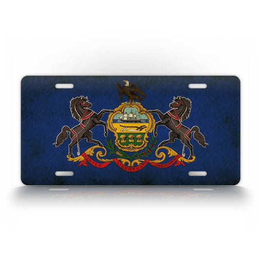 Americana Pennsylavina State Flag Auto Tag