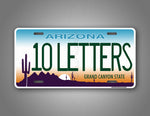 Personalized Any Text Arizona State License Plate Auto Tag