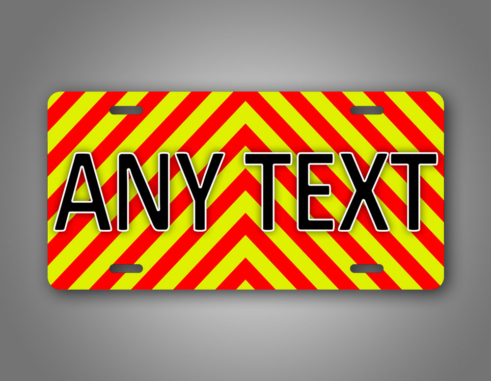 Any Text Ems Emergency Firefighter Personalized License Plate 