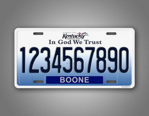 Any Text Custom Kentucky Unbridled Spirit License Plate
