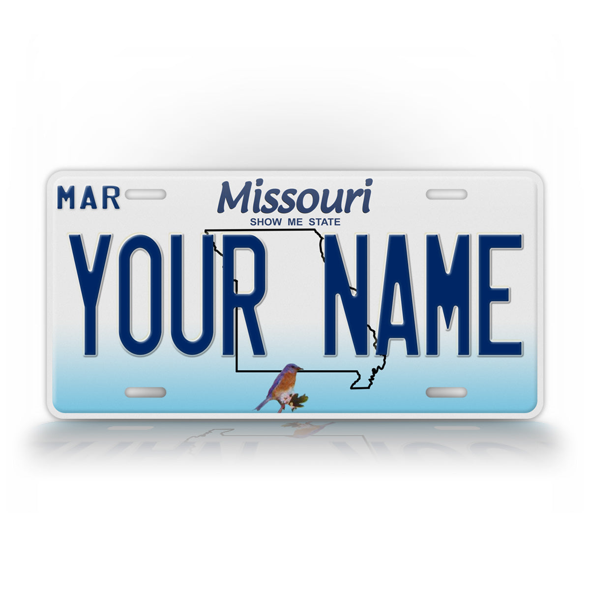 Personalized Missouri State License Plate