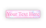 Stylish Custom Any Text Pink Watercolor Street Sign Wall Decorator