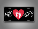 Pro Life Baby Heart And Feet Auto Tag 