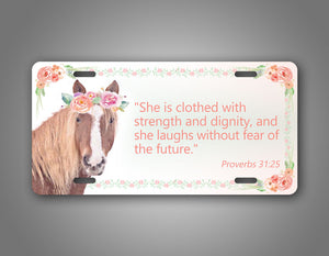Proverbs 31 Woman License Plate Bible Verse 