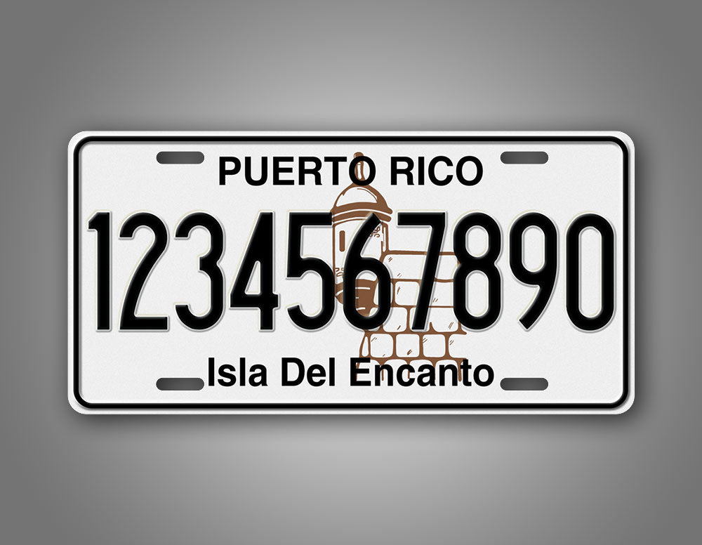 Personalized Puerto Rico Custom Novelty Vintage Auto Tag  