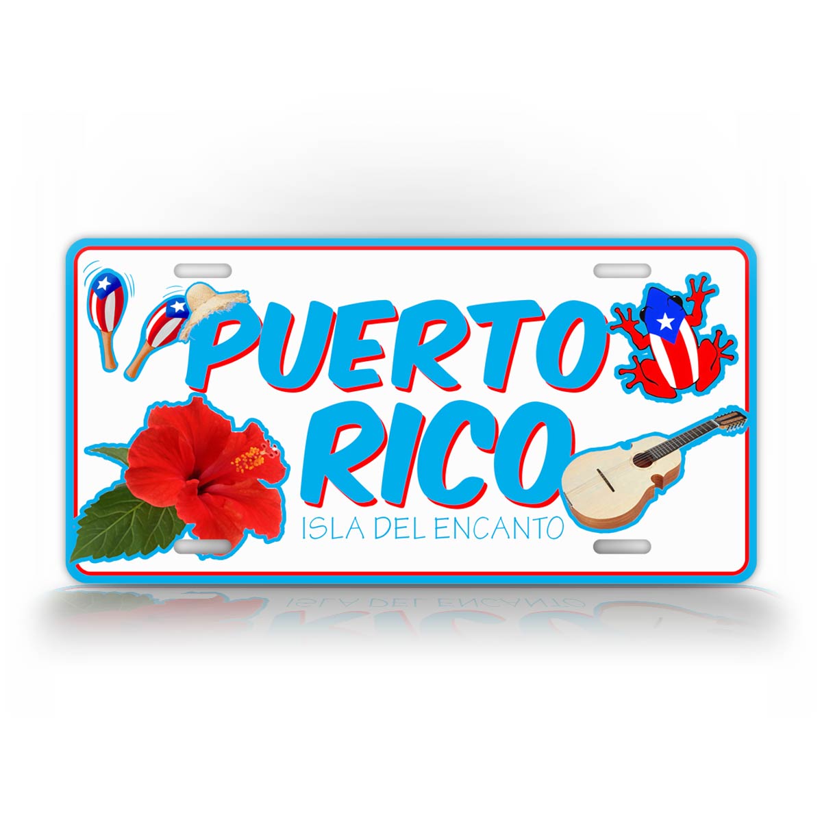 Puerto Rico Novelty License Plate 