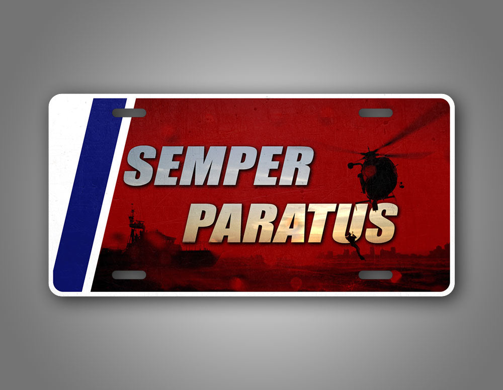 Coast Guard Veteran License Plate Semper Paratus