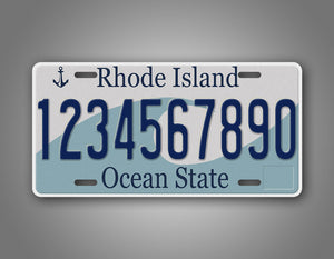 Personalized Rhode Island License Plate 