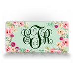 Personalized Rose Style License Plate 