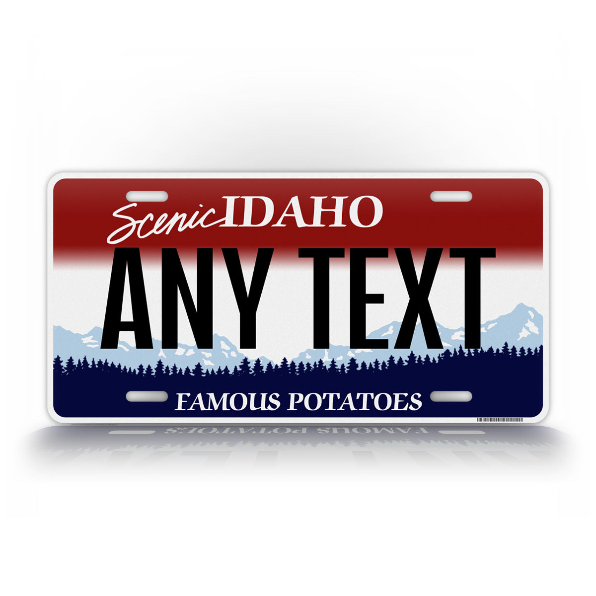 Personalized Idaho State Custom License Plate