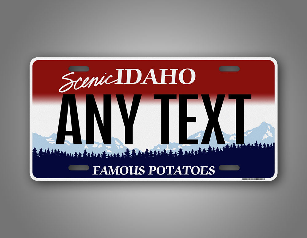 Personalized Idaho State Custom License Plate