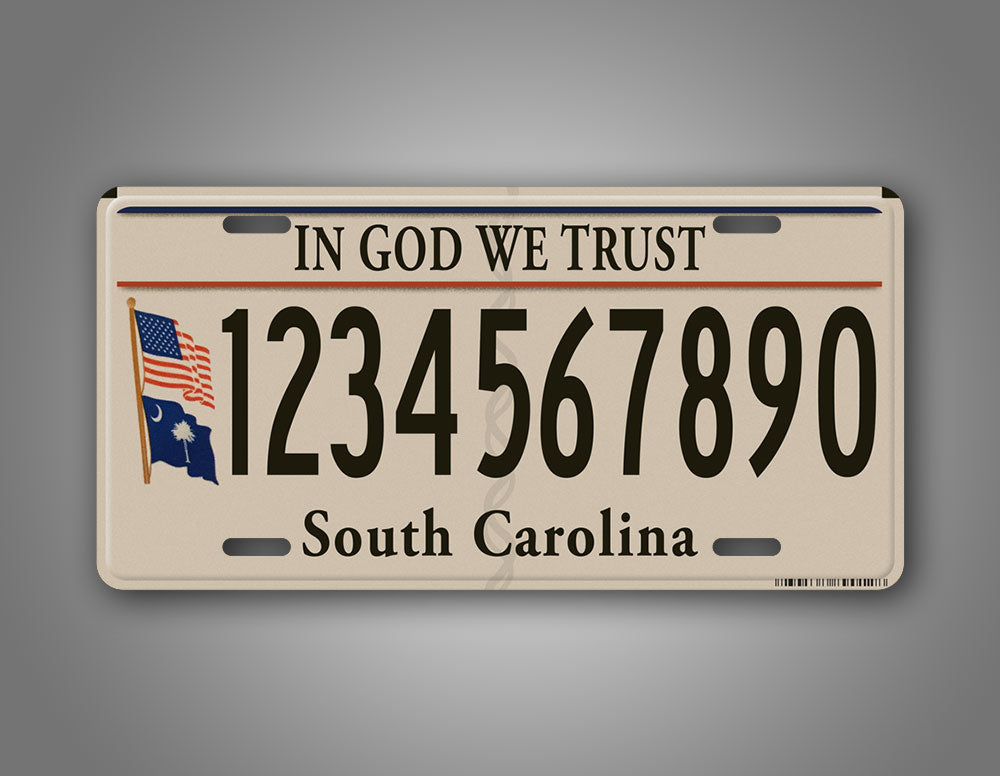 Sc State Tags In God We Trust South Carolina Custom License Plate – SignsAndTagsOnline