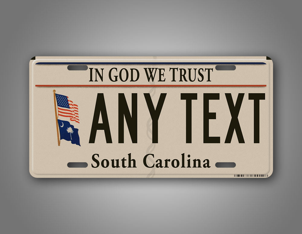 South Carolina In God We Trust Customized License Plate