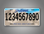 Personalized Any Text Custom South Dakota Novelty Auto Tag