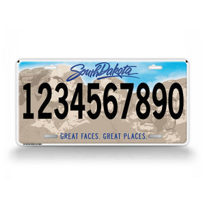Personalized Text South Dakota State Auto Tag 