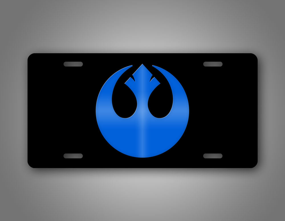Blue And Black Star Wars Rebel Emblem Auto Tag 