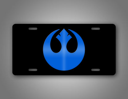 Blue And Black Star Wars Rebel Emblem Auto Tag 