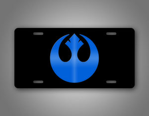 Blue And Black Star Wars Rebel Emblem Auto Tag 