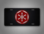 Red Star Wars Emblem Seal Galatic Imperial License Plate Auto Tag