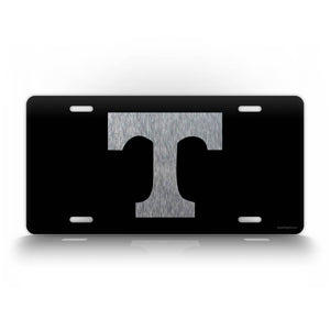 Tennessee State Volunteers Football License Plate Silver Auto Tag