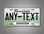Personalized Text Tennessee State Auto Tag